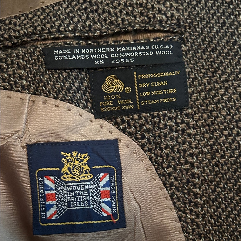 Men's Brown Textured Sport Coat - Tailored Single-Breasted Blazer - Picture 8 of 15